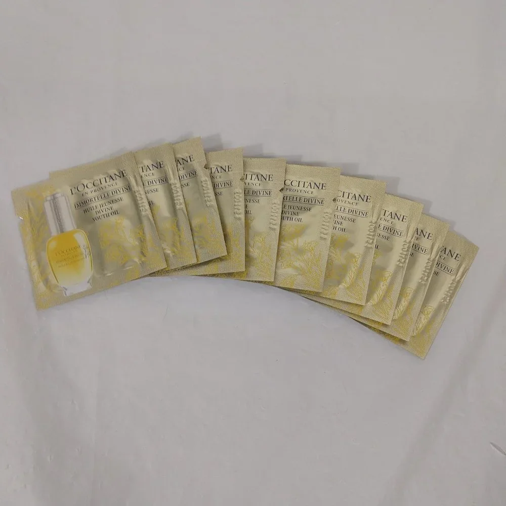 L’Occitane Immortelle Divine Youth Oil Samples X 10 NEW